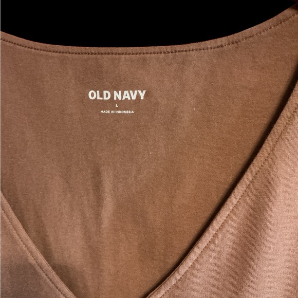 Old Navy Chocolate Brown V-Neck Bodysuit - Picture 4 of 5